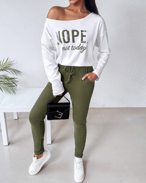 Lily/ Nope Not Today Top & Jogger Set