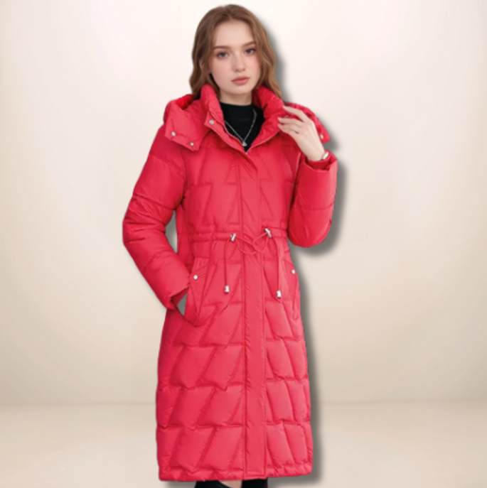 Eleanor| Quilted Winter Coat with Hood