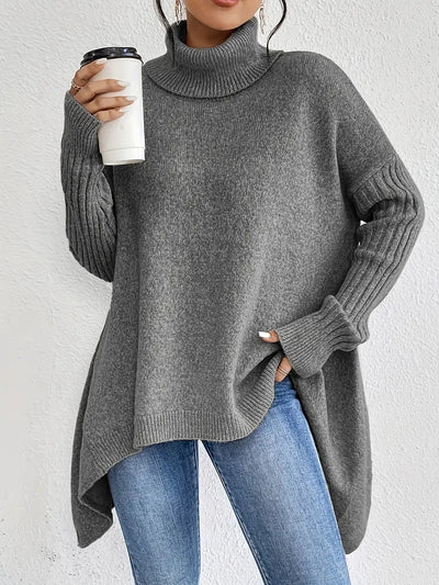 Myrelle – Casual Long Sleeve High Neck Sweater