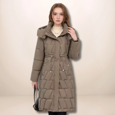 Eleanor| Quilted Winter Coat with Hood