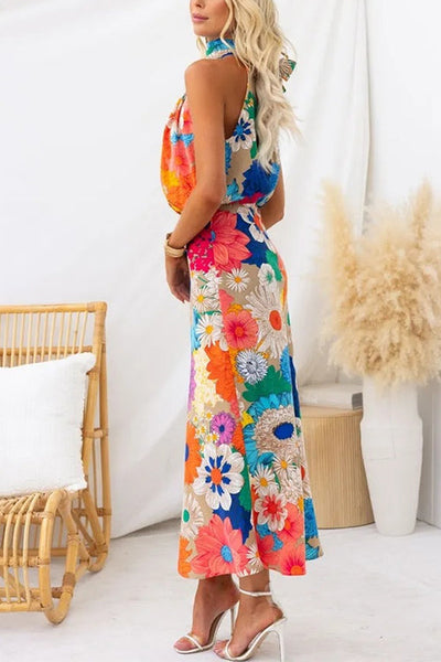 Liora floral print maxi dress