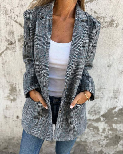 Raven | Classic Checkered Blazer