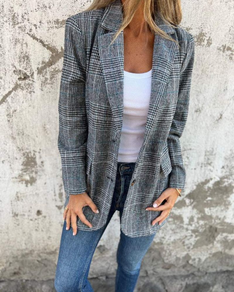 Raven | Classic Checkered Blazer