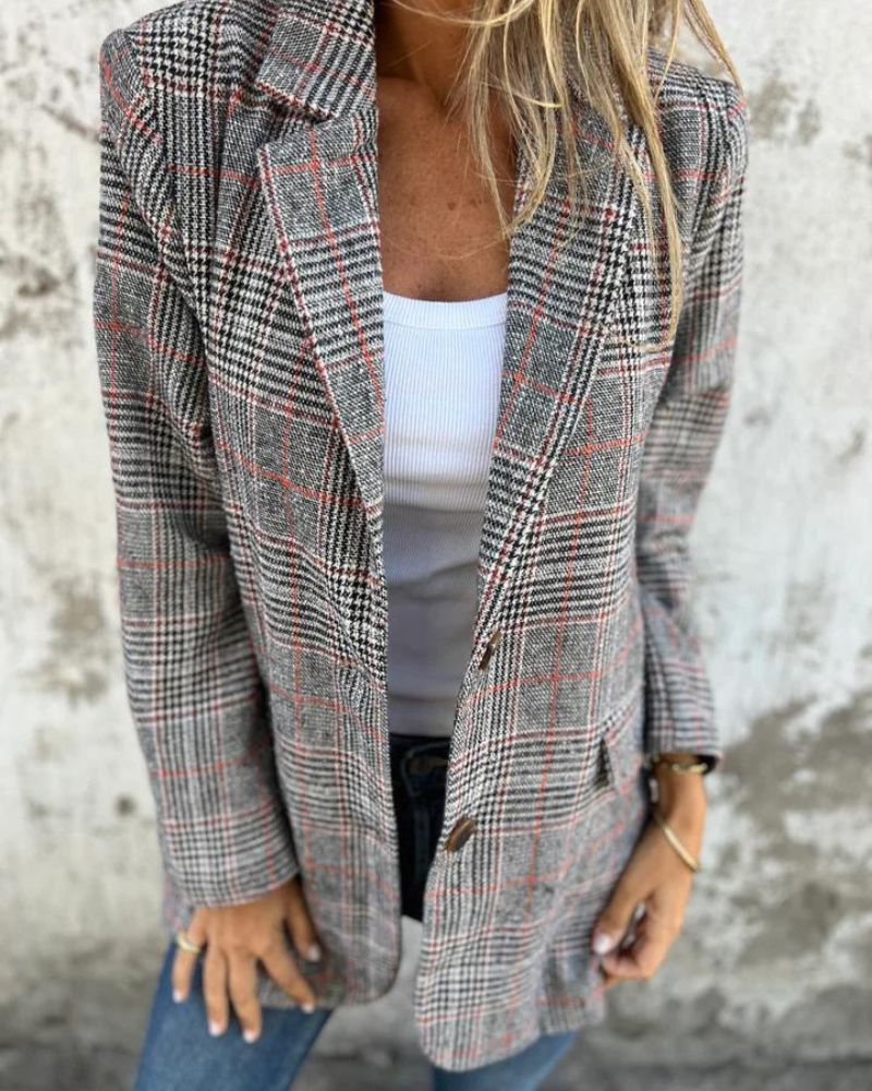 Raven | Classic Checkered Blazer