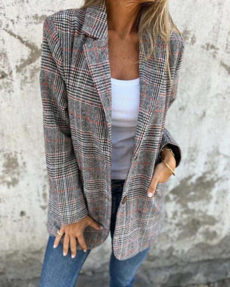 Raven | Classic Checkered Blazer