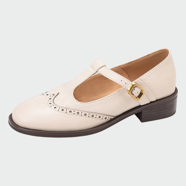 Olivia – Elegant Leather Mary Jane Shoes