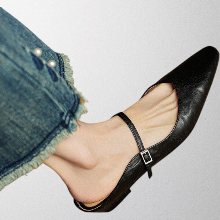Olivia - Genuine Leather Mules