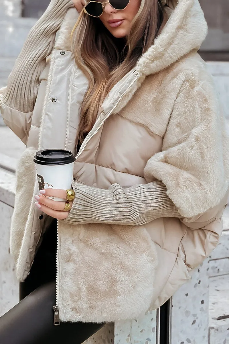 Zoey/ Cozy Layered Winter Jacket