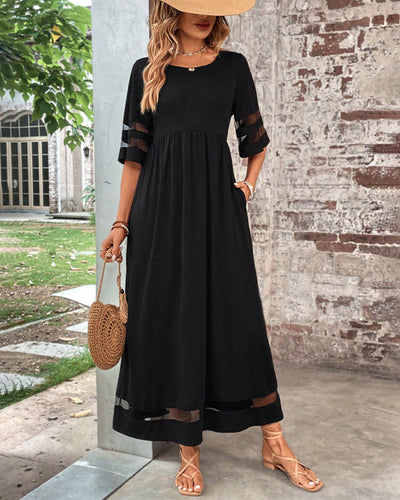 Charlotte - Elegant Dress With Round Neckline