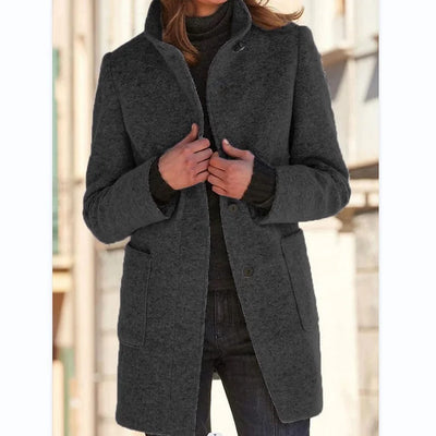 Anastasia – Long-Sleeved Coat with Windbreaker
