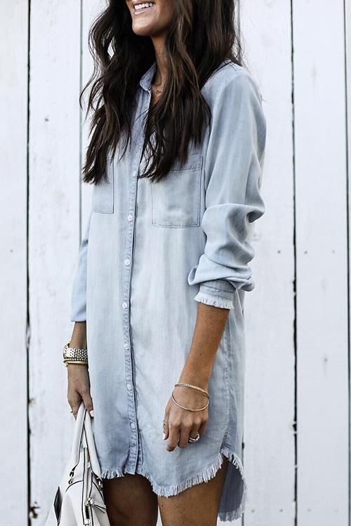 Emily™ Denim Shirt Dress