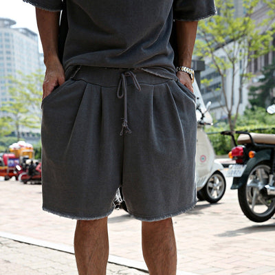 Men's Fashion Loose Short Sleeve T-shirt and Shorts Set