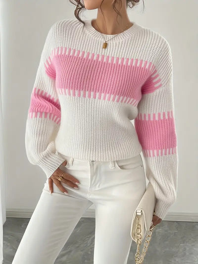 Clarisse – Long-Sleeved Round-Neck Sweater