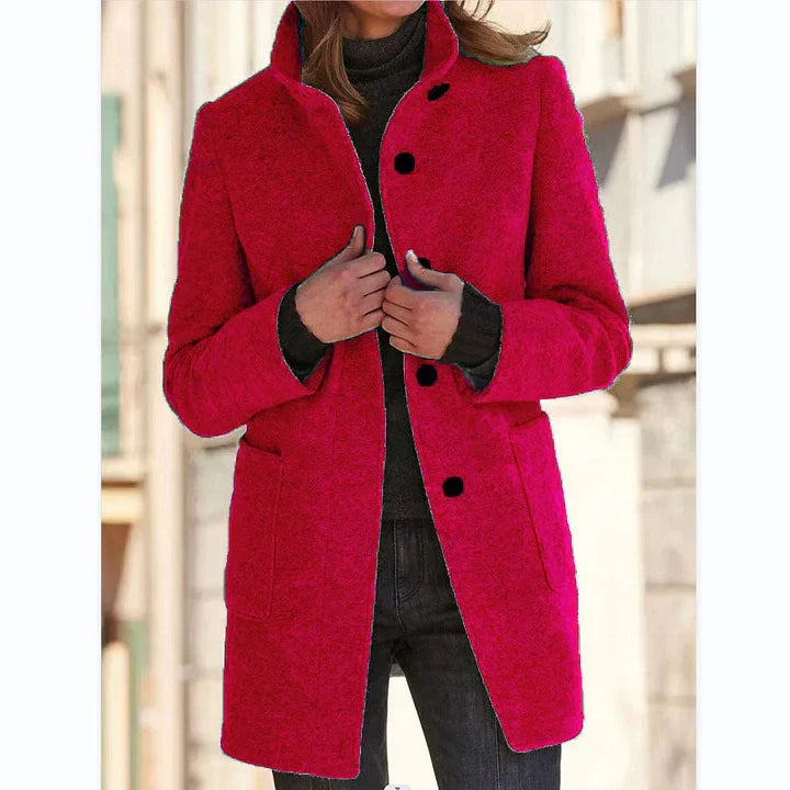 Anastasia – Long-Sleeved Coat with Windbreaker