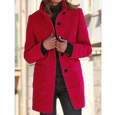 Anastasia – Long-Sleeved Coat with Windbreaker