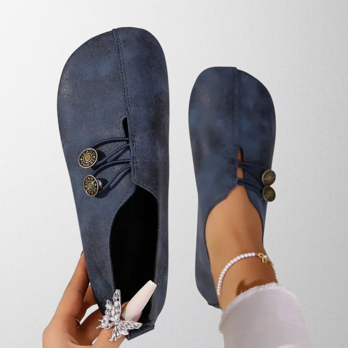 Olivia - Orthopaedic Loafers in Soft Suede for Women