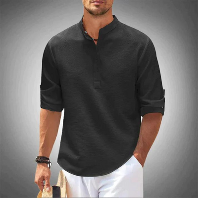 Henry-Men's Collarless Tunic Shirt