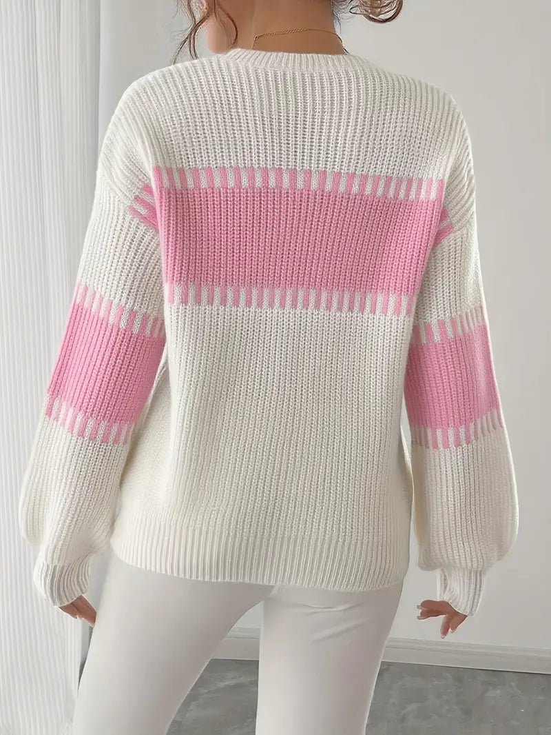 Clarisse – Long-Sleeved Round-Neck Sweater