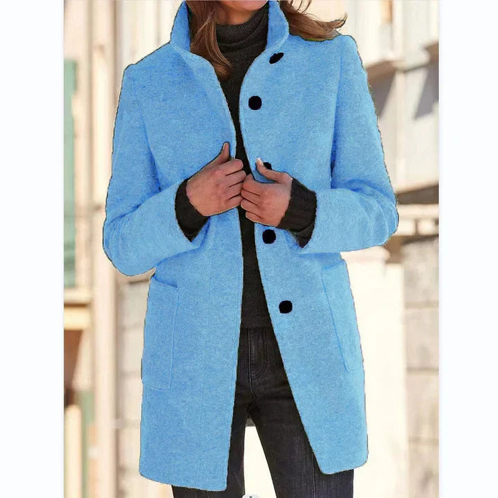 Anastasia – Long-Sleeved Coat with Windbreaker