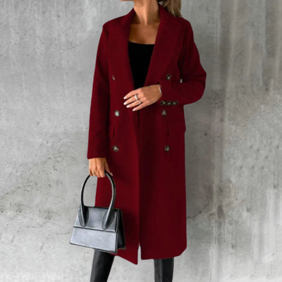 Elowen | Elegant Wool Trench Coat