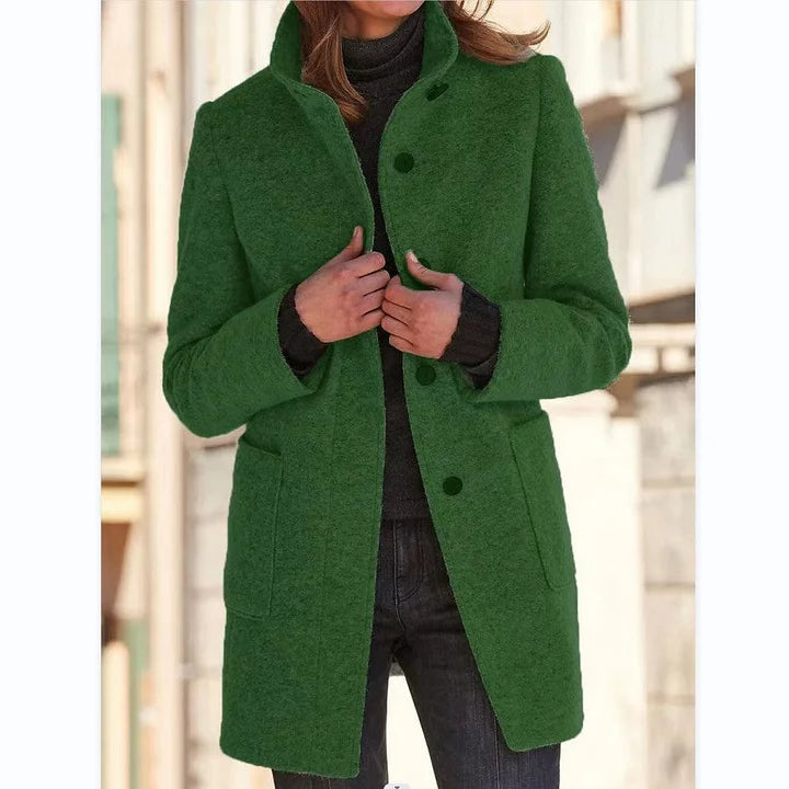 Anastasia – Long-Sleeved Coat with Windbreaker