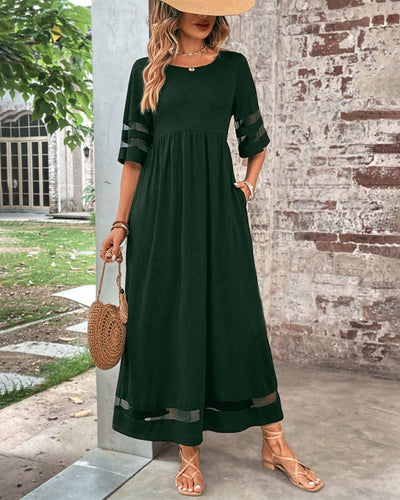 Charlotte - Elegant Dress With Round Neckline