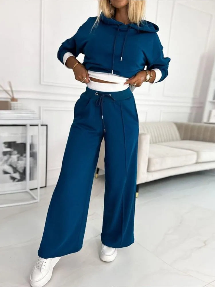Camila | Relaxed Hoodie & Wide-Leg Pants Set