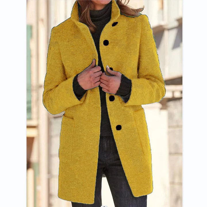 Anastasia – Long-Sleeved Coat with Windbreaker