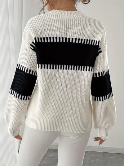 Clarisse – Long-Sleeved Round-Neck Sweater