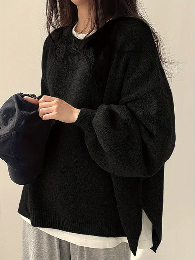 Odette – Long Sleeve Crew Neck Sweater