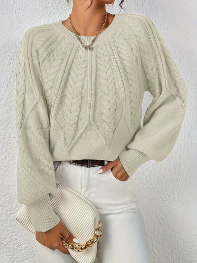 Lila™ | Luxe Cable-Knit Pullover