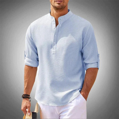 Henry-Men's Collarless Tunic Shirt