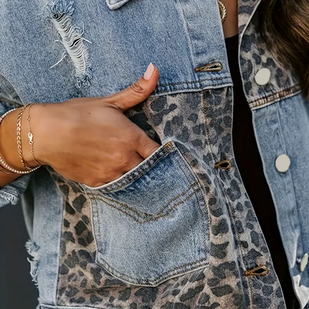 Stella - Trendy Leopard-print Jacket