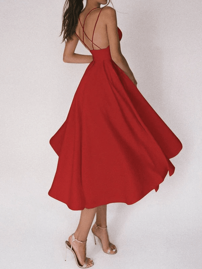 Women's Elegant Strappy Halter Dress