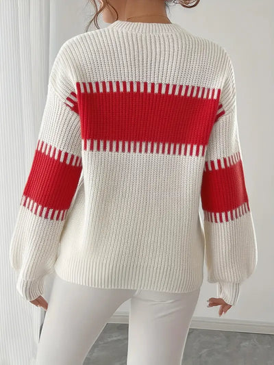 Clarisse – Long-Sleeved Round-Neck Sweater