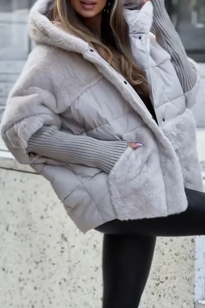 Zoey/ Cozy Layered Winter Jacket