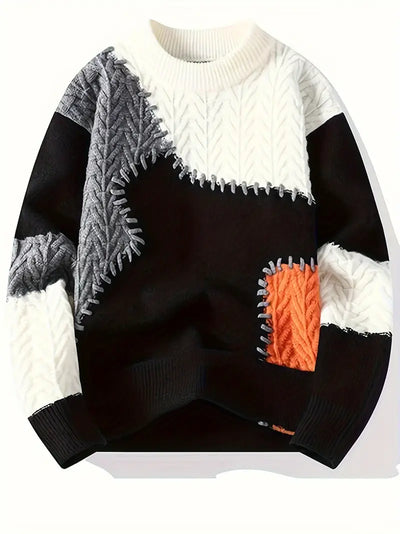 Mirello – Casual Knitted Sweater with Round Neck