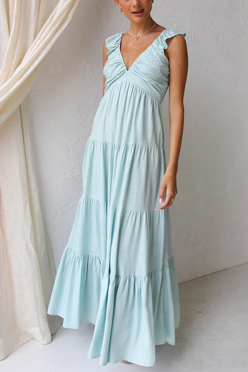 Snazz | Sleeveless Linen Maxi Dress