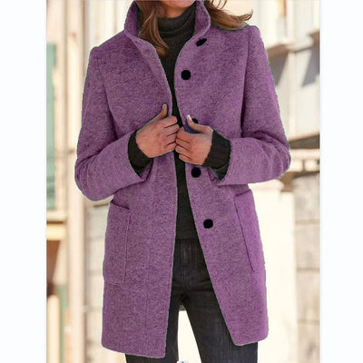 Anastasia – Long-Sleeved Coat with Windbreaker