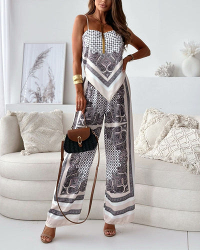 Dayana | Stylish Lace-Up Vest & Pants Set