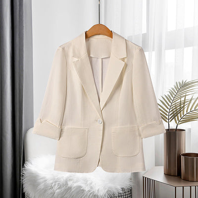 Amelie Fleur Adelaide Linen Blazer