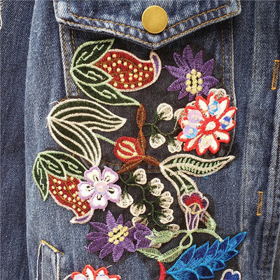 Amelie Fleur Flower Embroidery Jacket
