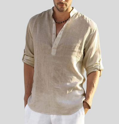 Joseph - Elegant Linen Shirt with Collar