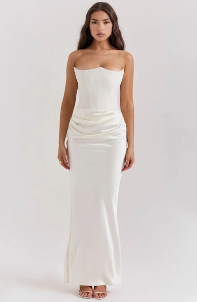 Mayla - Strapless Elegant Maxi Dress