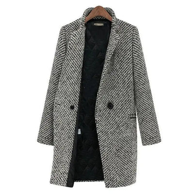 Evelyn/ Elegant Wool Winter Coat