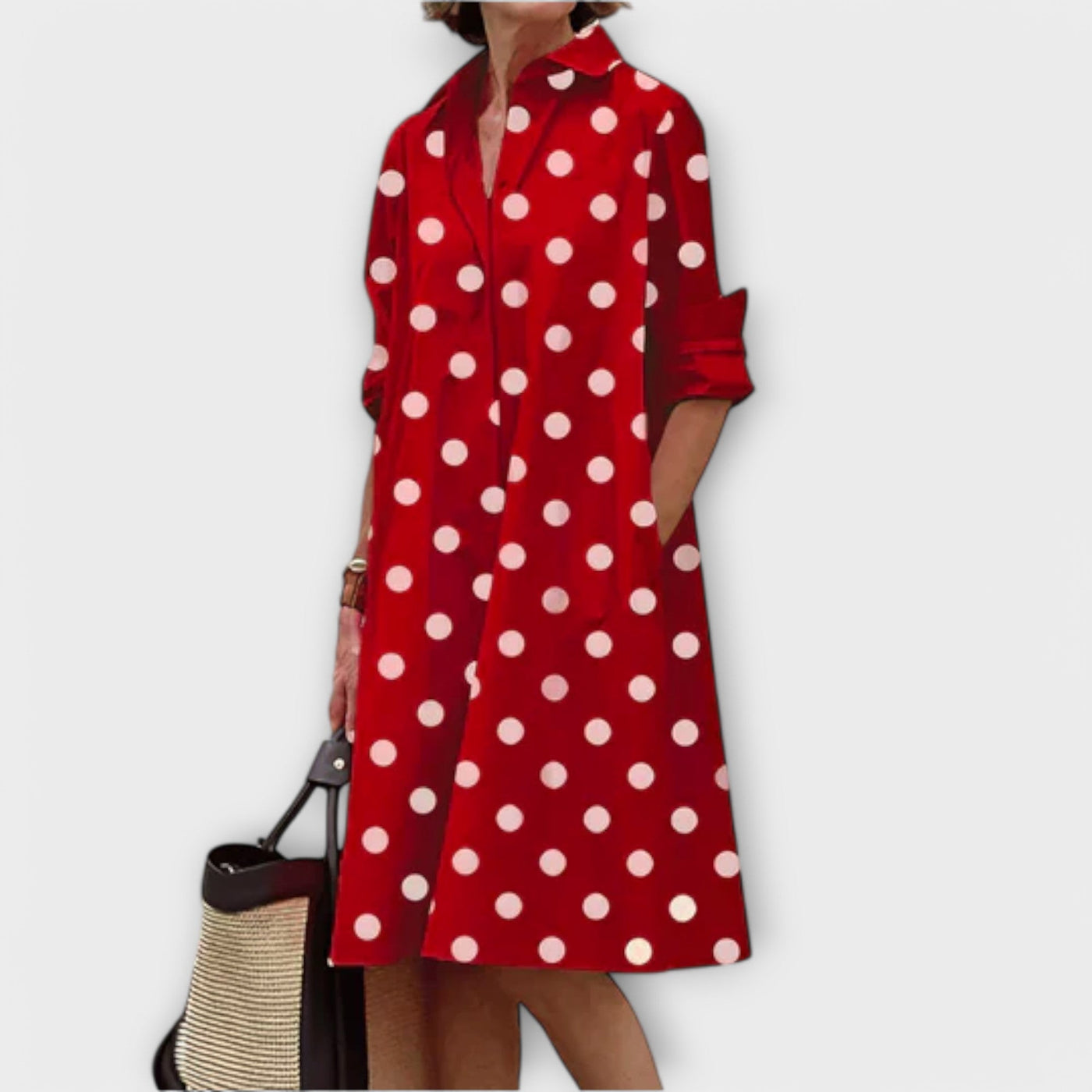 Caitlin | Stylish Button Dress