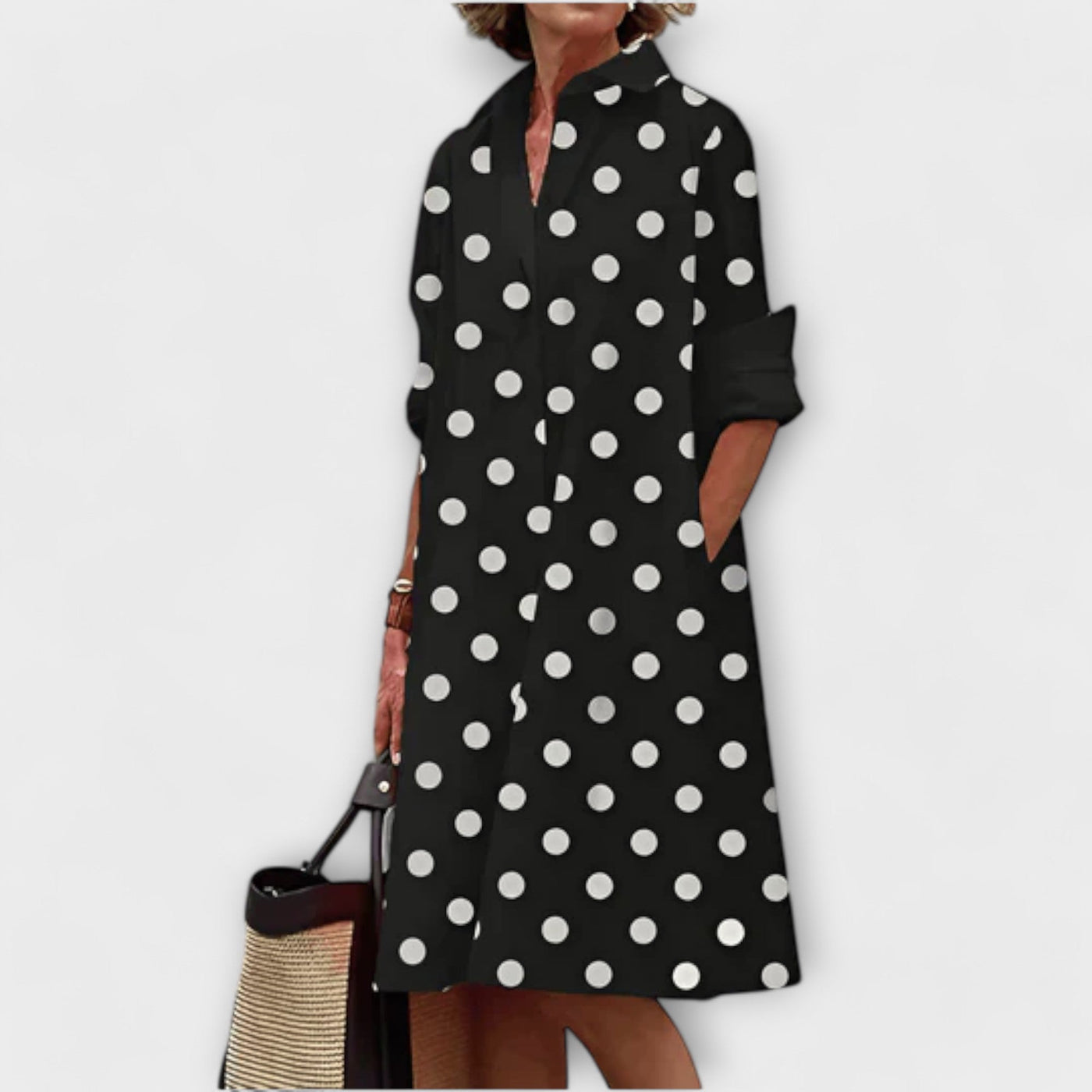 Caitlin | Stylish Button Dress