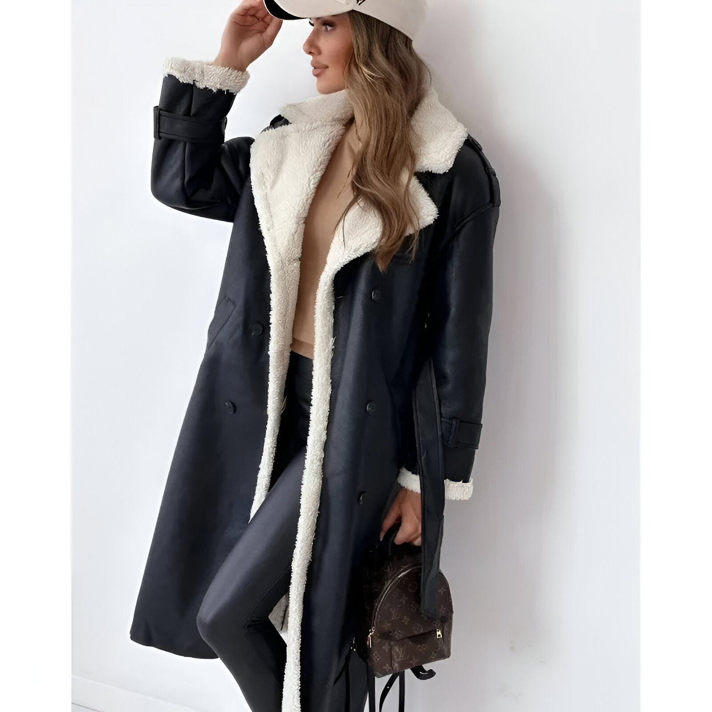 Amelia | Luxe Sherpa-Lined Trench Coat