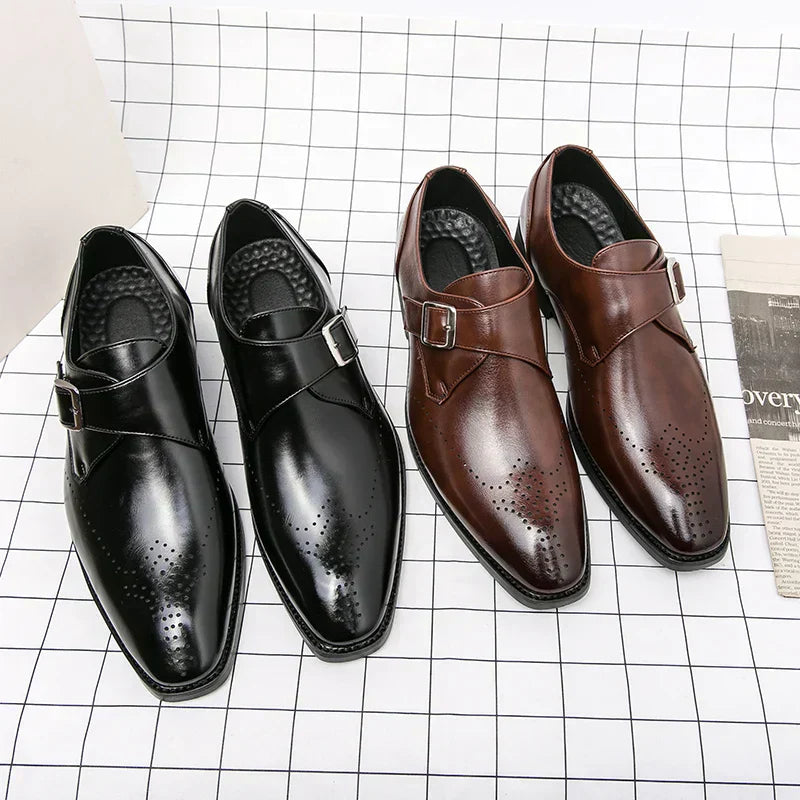 Paris Bordone Genuine Leather Dress Shoes