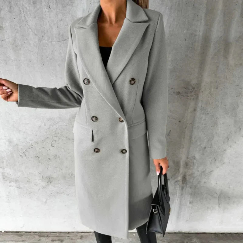 Elowen | Elegant Wool Trench Coat